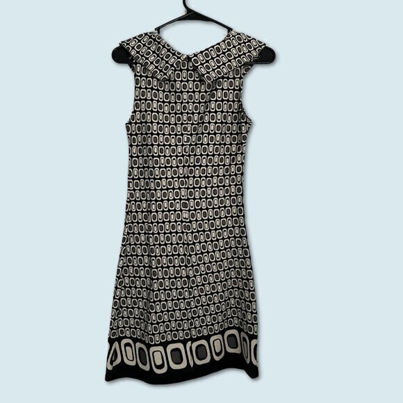 Alyn Paige Knit Tank Dress Atomic Pattern, Retro, Coolcore, MCM, Mad Men Hipster - Picture 4 of 6